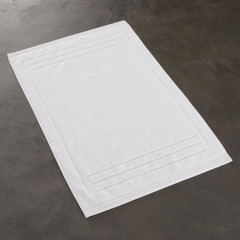Tapis de bain Romane coloris Blanc 50x80 Tapis de bain Romane coloris Blanc 50x80
