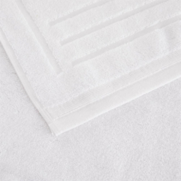 Zoom tapis de bain Romane coloris Blanc Zoom tapis de bain Romane coloris Blanc