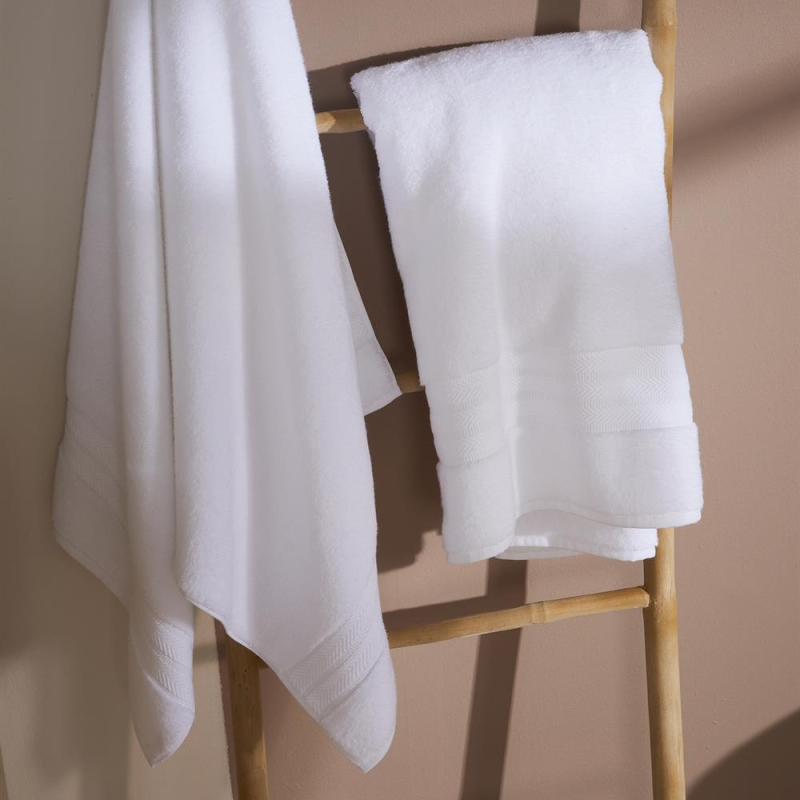 Serviette et drap de bain Riviera coloris Blanc