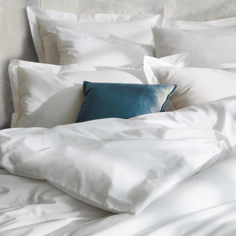 Drap plat 190x310 cm HEMERA 100% coton zoom matière