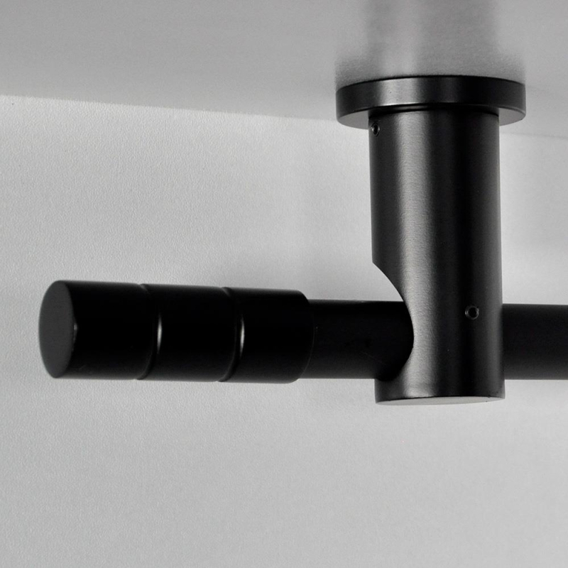 Tringle tube embout long Noir Cadiz Tringle tube embout long Noir Cadiz