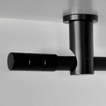 Tringle tube embout long Noir Cadiz Tringle tube embout long Noir Cadiz