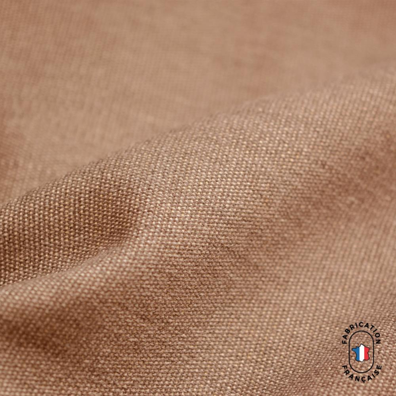 Tissu effet lin couleur pastel Houle