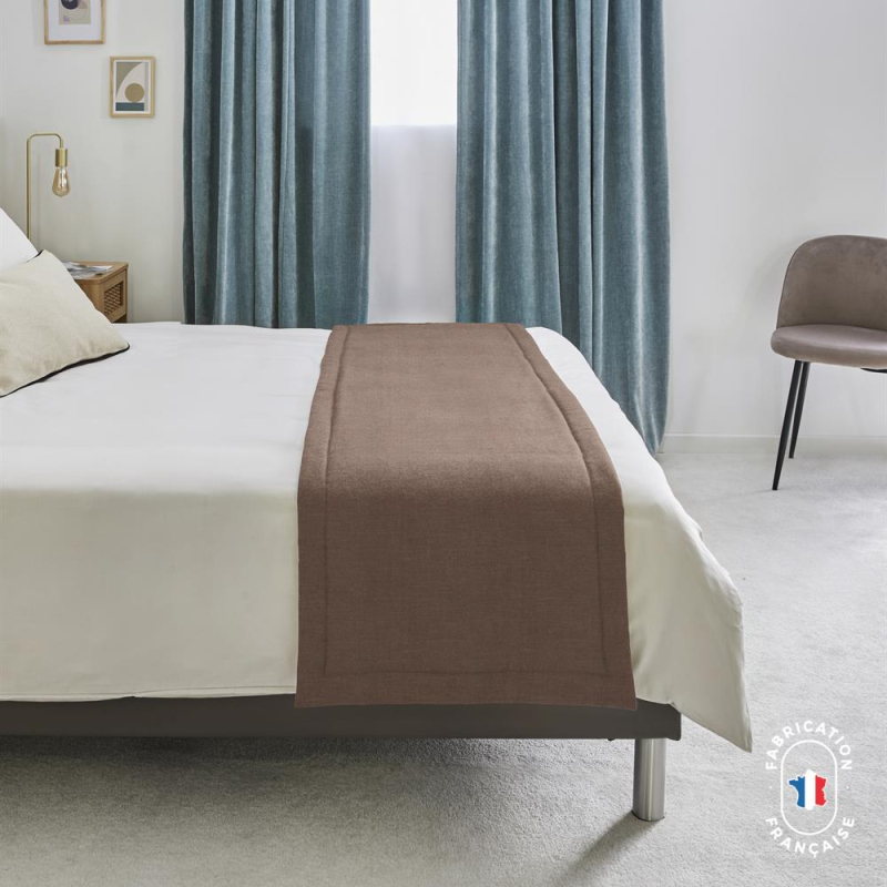 Chemin de lit effet lin