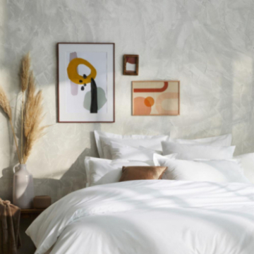 Parure en percale blanche Sélène Parure en percale blanche Sélène