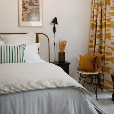 Edredon à fines rayures 180x100 cm tissu MARINA