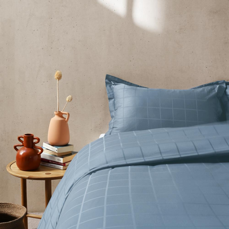 Housse de couette callista ice blue 140x200 cm