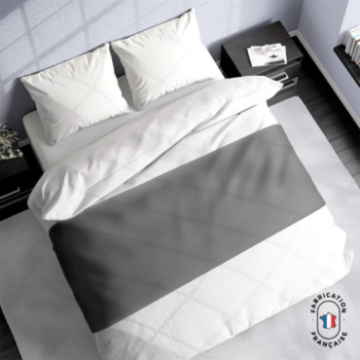 Chemin de lit Calvin coloris Galet zoom