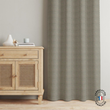 Rideau en velours à motifs