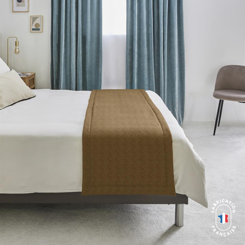 Chemin de lit en velours chenillé horace