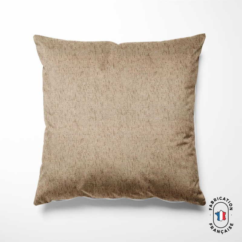 Coussin tissu horace coloris sable