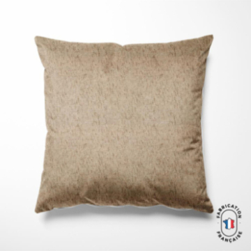 Coussin tissu horace coloris sable