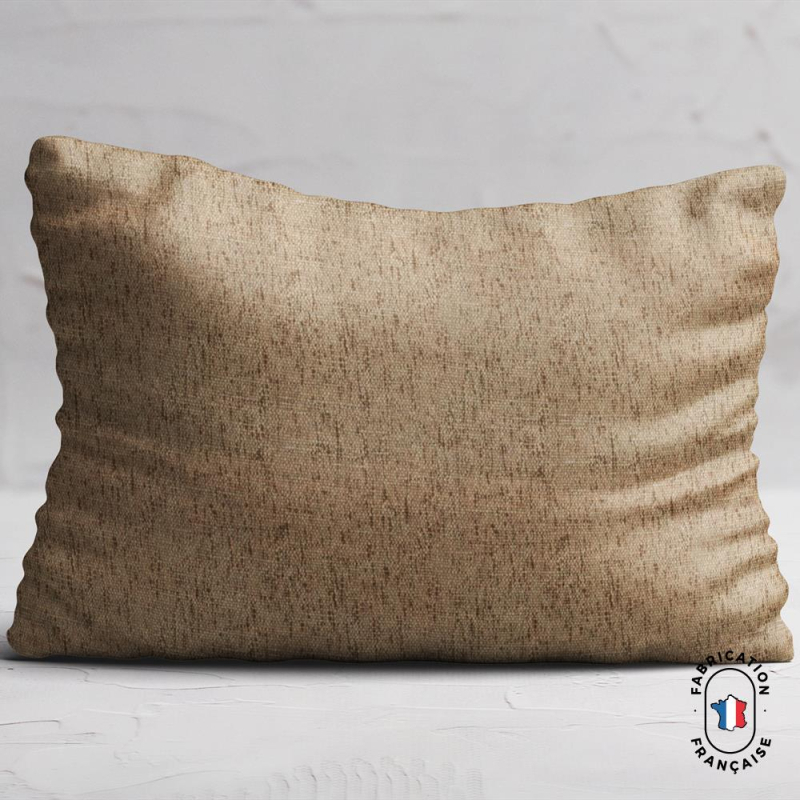 Coussin tissu horace coloris sable