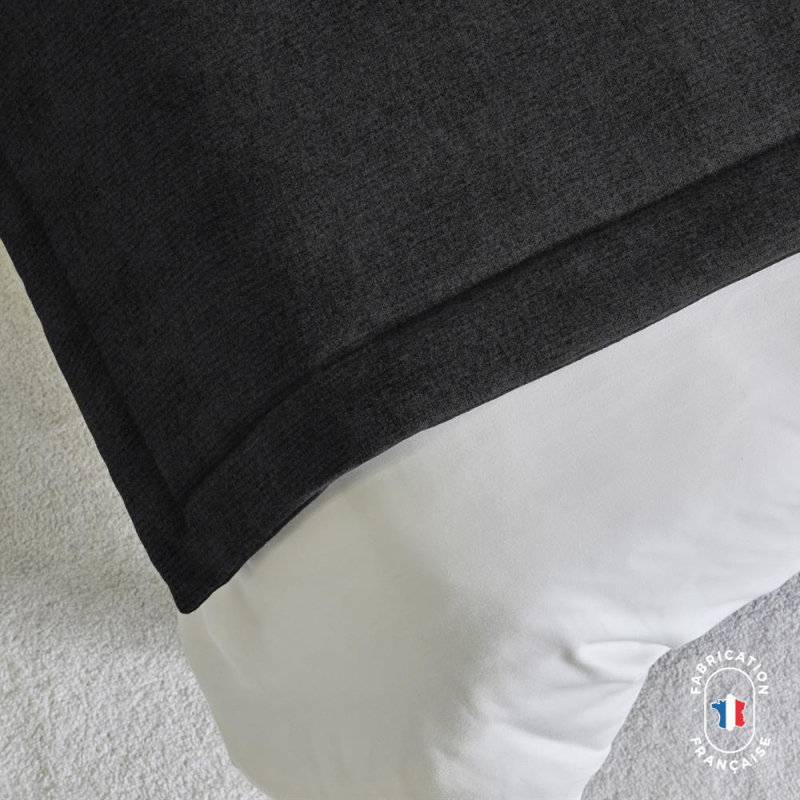 Chemin de lit en velours texturé