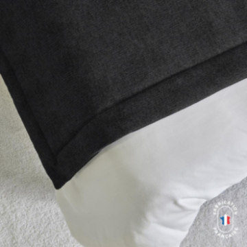 Chemin de lit en velours texturé