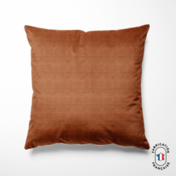 Coussin en velours texturé