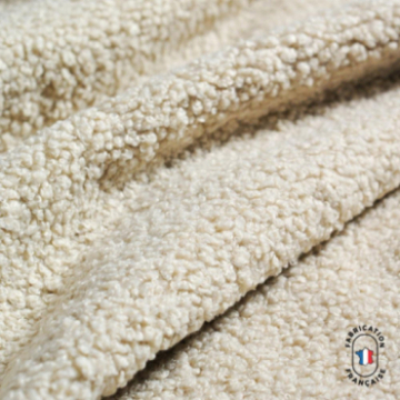 Chemin de lit en tissu mouton