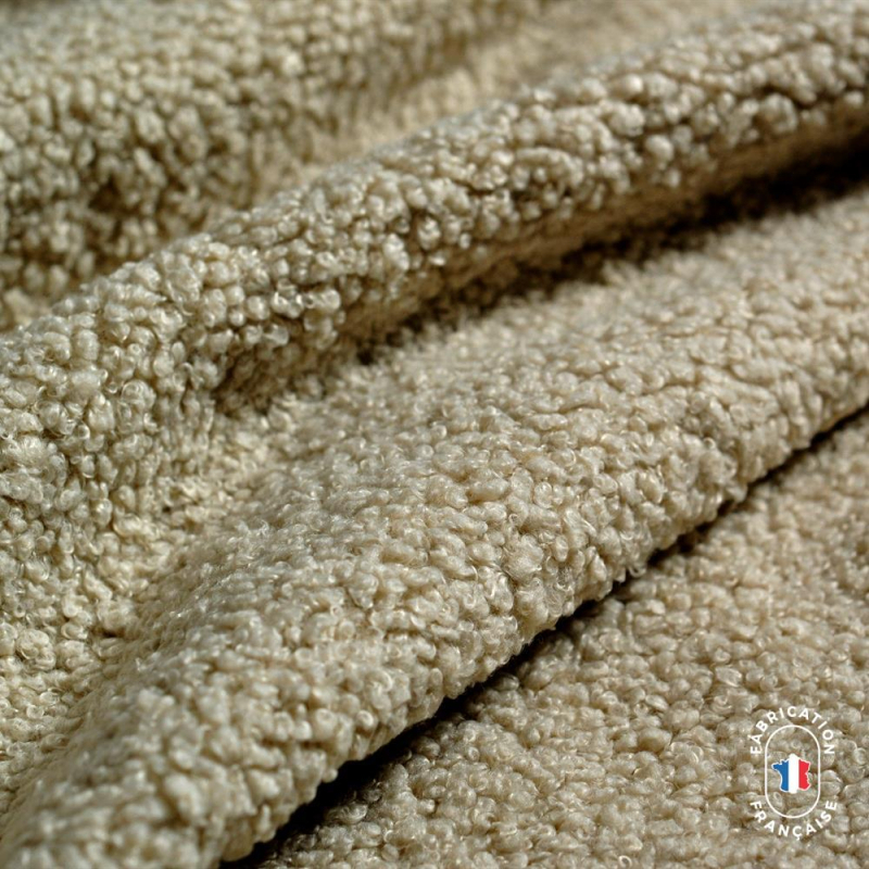 Chemin de lit en tissu mouton