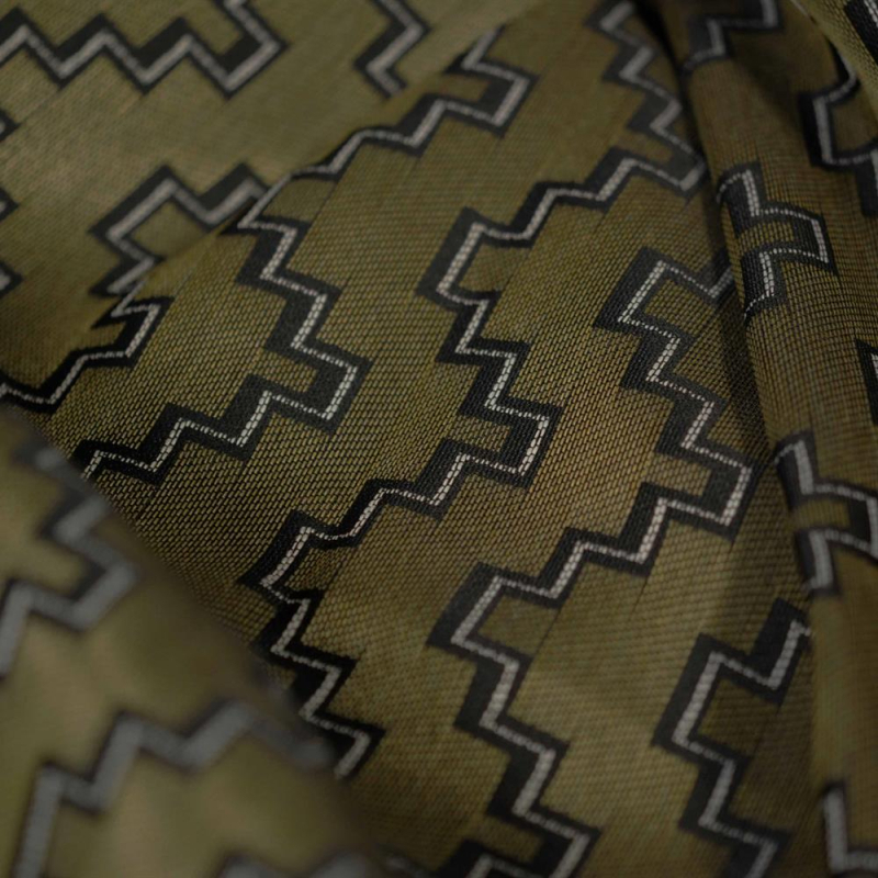 Tissu satiné LAUZE à motifs géométriques Zoom
