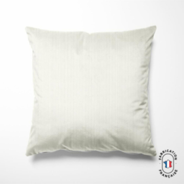Coussin en velours côtelé