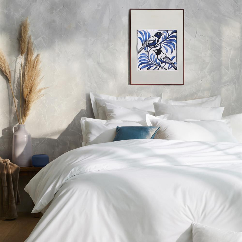 Housse de couette Hemera blanche 140x200