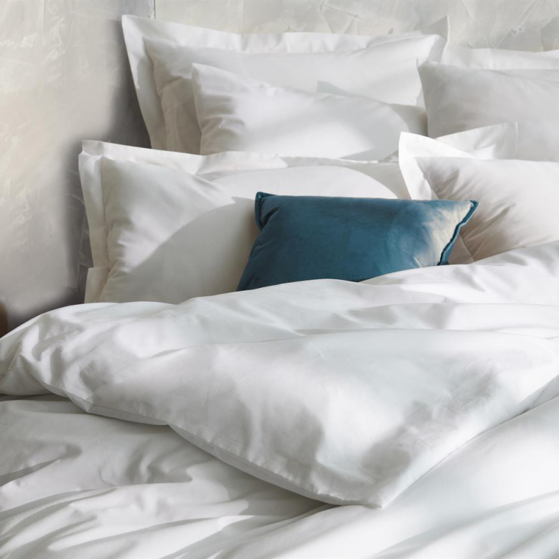 Housse de couette Hemera blanche zoom