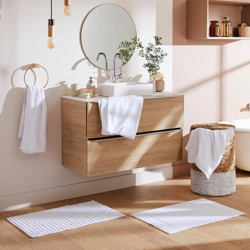 Tapis de bain blanc SOFT - 730 g - 50x75 cm