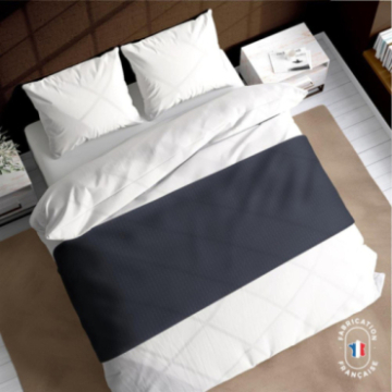 Chemin de lit Calvin coloris Anthracite zoom