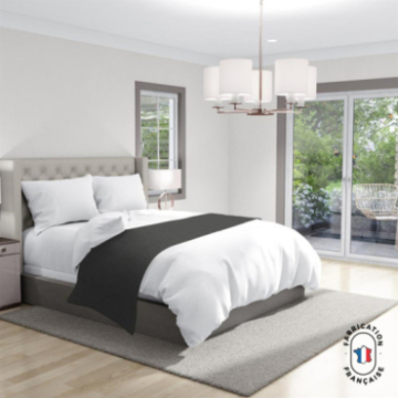 Chemin de lit Dolly coloris Ardoise