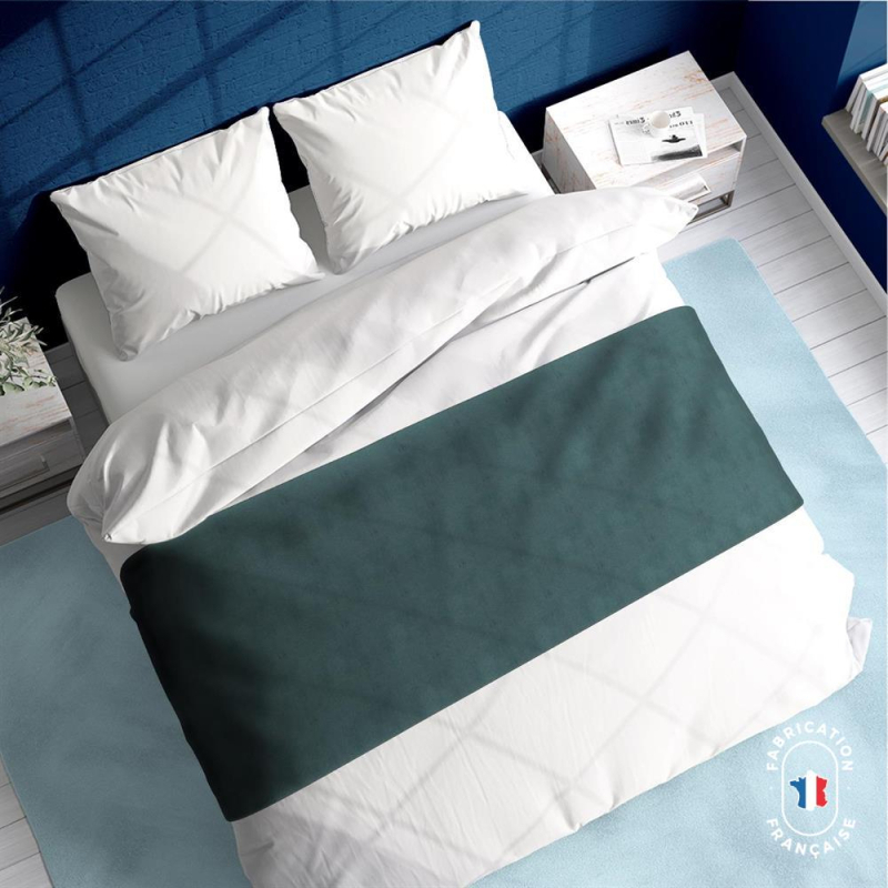 Chemin de lit Elvis coloris Céladon zoom