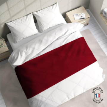 Chemin de lit Elvis coloris Cerise zoom