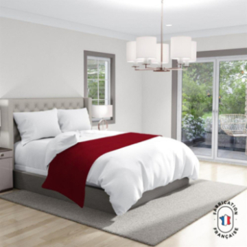 Chemin de lit Elvis coloris Cerise