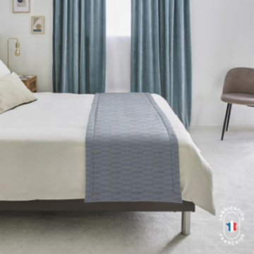 Chemin de lit jacquard géométrique Hadel