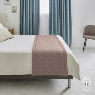 Chemin de lit jacquard géométrique Hadel