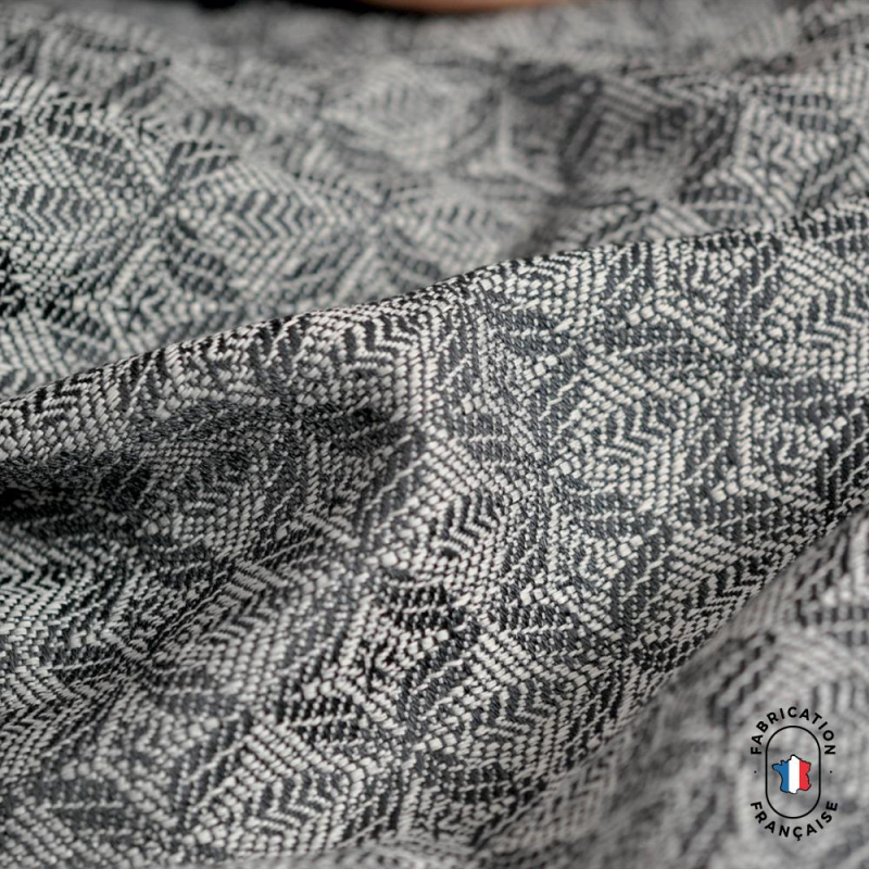 Rideau à motifs fleuris jacquard