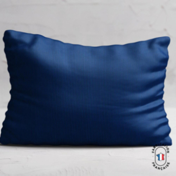 Coussin en velours côtelé