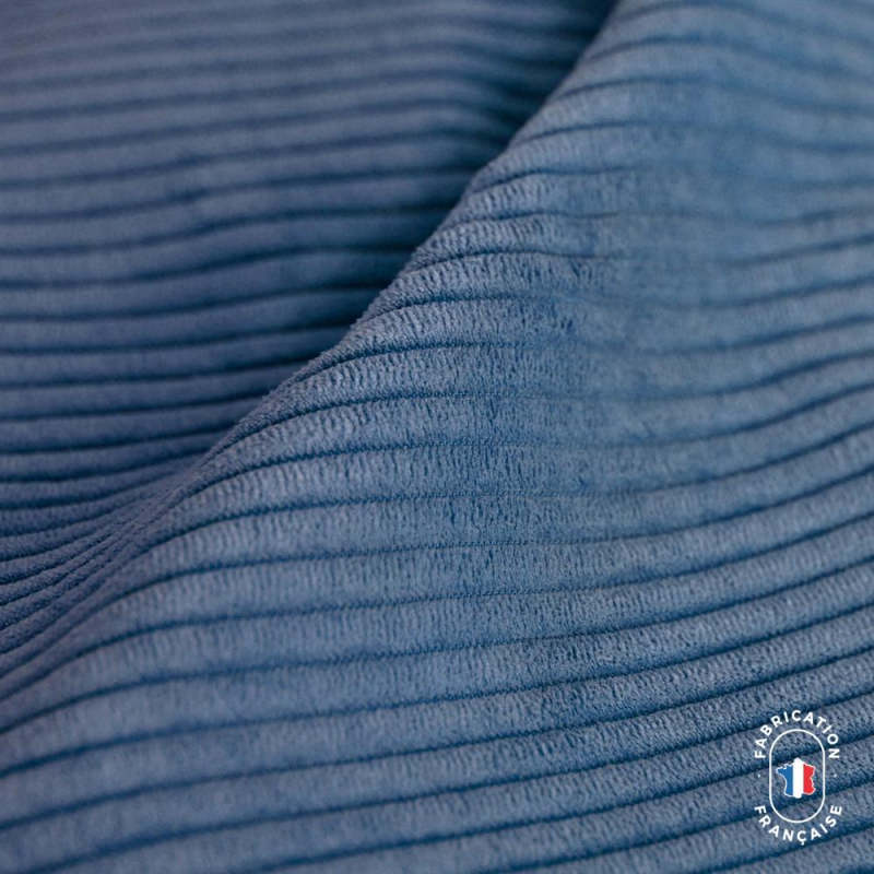 Coussin en velours côtelé