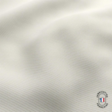 Zoom matière tissu CAIPI en jacquard faux uni coloris Coquillage