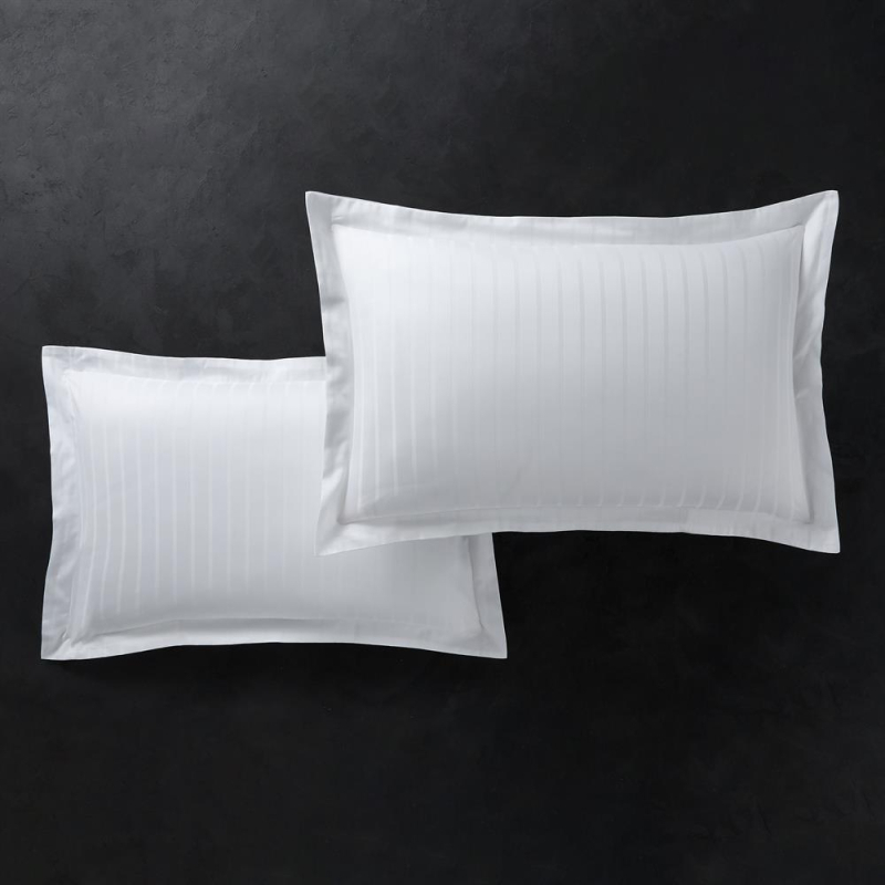 Taies d'oreiller Hypnos 48x75 à volant piqué