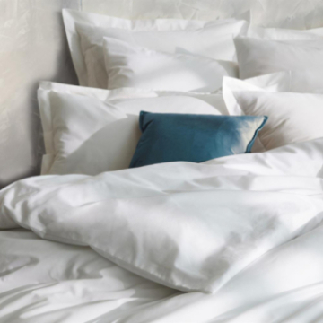 Housse de couette Hemera blanche zoom