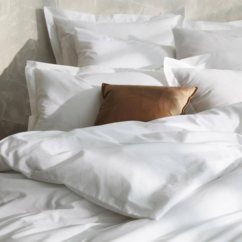 Parure percale blanche Sélène zoom