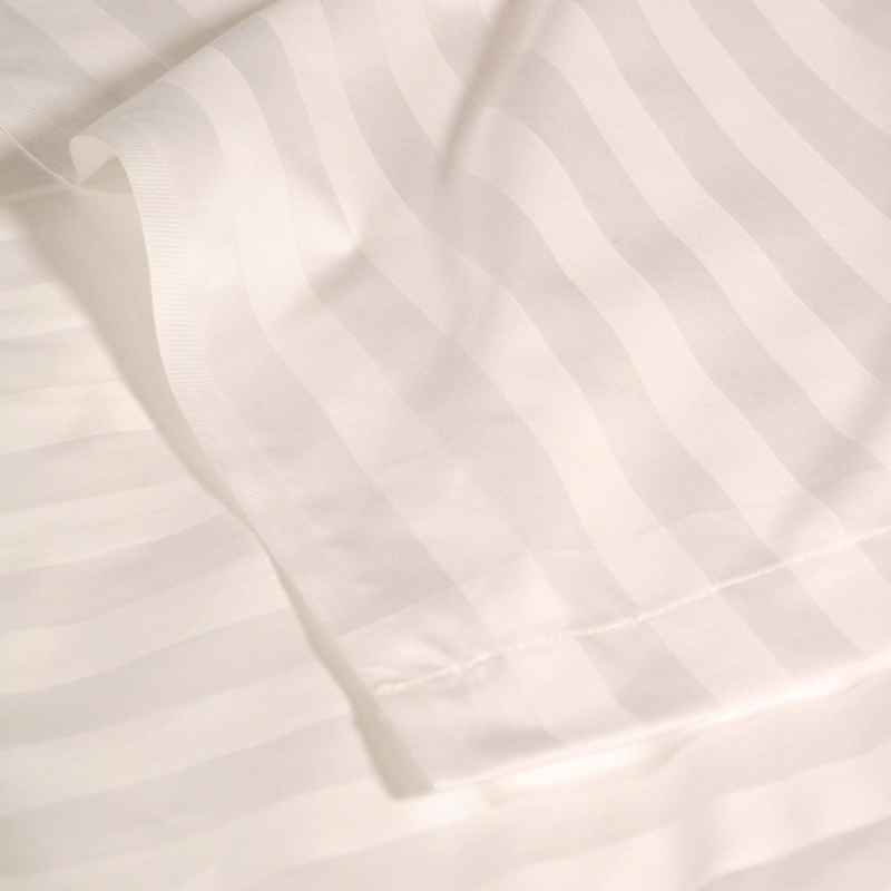 Drap plat Nemesis satin à rayures zoom