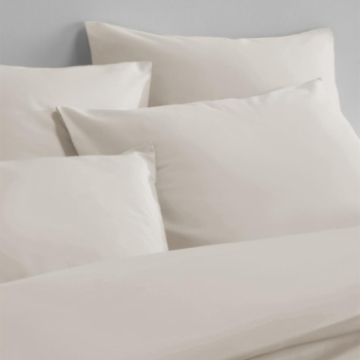Zoom housse de couette Hestia en satin de coton uni sable
