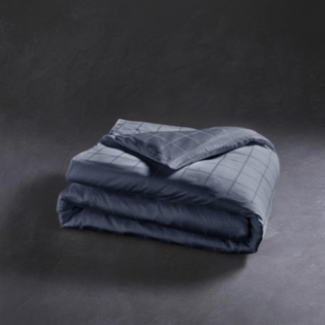 Housse de couette satin callista indigo 140x200 cm