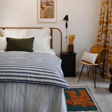 Edredon à rayures 180x100 cm tissu FARNIENTE