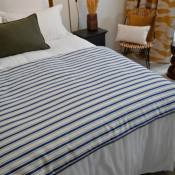 Edredon à rayures 180x100 cm tissu FARNIENTE