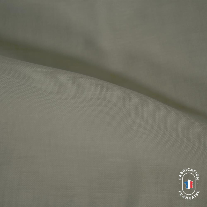 Voilage effet lin coloris naturel sur mesure ILLAPA col. Mastic
