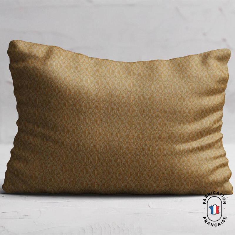 Coussin en jacquard à motifs fleuris