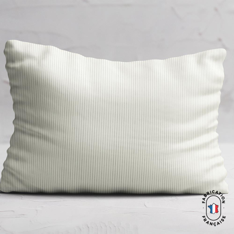 Coussin en velours côtelé