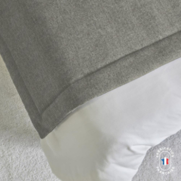 Chemin de lit en velours texturé